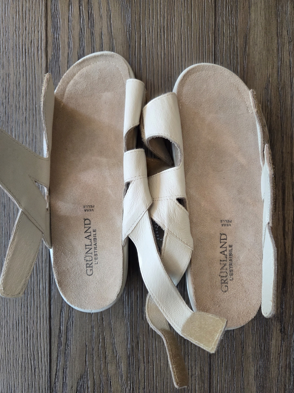 Grünland DABY Beige Suede Comfort Sandals NWT - Picture 8 of 8